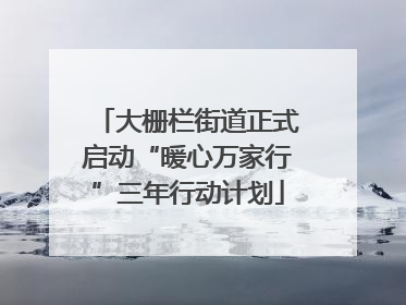 大栅栏街道正式启动“暖心万家行”三年行动计划
