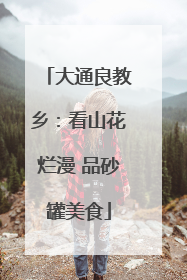 大通良教乡：看山花烂漫 品砂罐美食