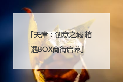 天津：创意之城·箱遇BOX商街启幕