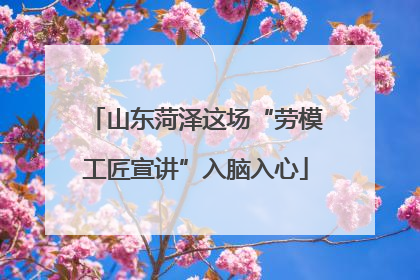 山东菏泽这场“劳模工匠宣讲”入脑入心