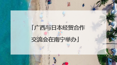 广西与日本经贸合作交流会在南宁举办