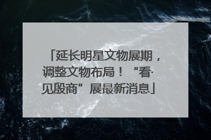 延长明星文物展期，调整文物布局！“看·见殷商”展最新消息