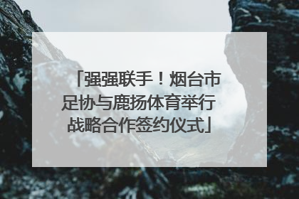 强强联手！烟台市足协与鹿扬体育举行战略合作签约仪式
