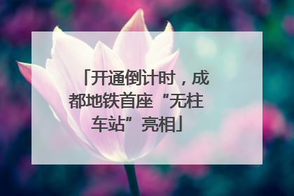开通倒计时，成都地铁首座“无柱车站”亮相