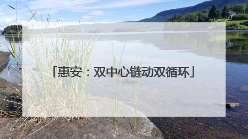 惠安：双中心链动双循环