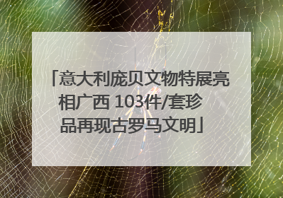意大利庞贝文物特展亮相广西 103件/套珍品再现古罗马文明