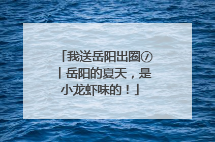 我送岳阳出圈⑦丨岳阳的夏天，是小龙虾味的！