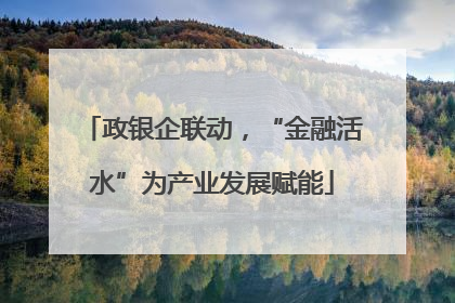 政银企联动，“金融活水”为产业发展赋能