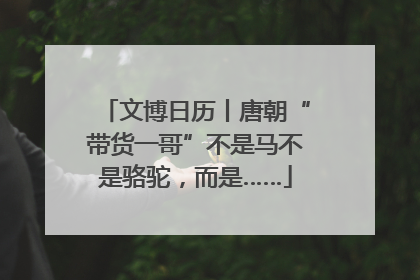 文博日历丨唐朝“带货一哥”不是马不是骆驼，而是……