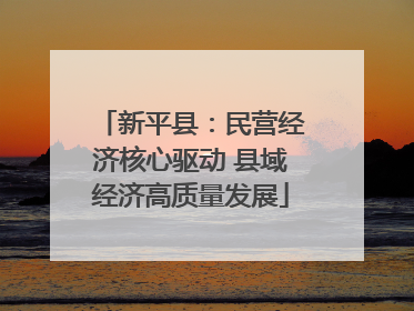 新平县：民营经济核心驱动 县域经济高质量发展