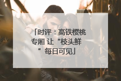 时评：高铁樱桃专厢 让“枝头鲜”每日可见