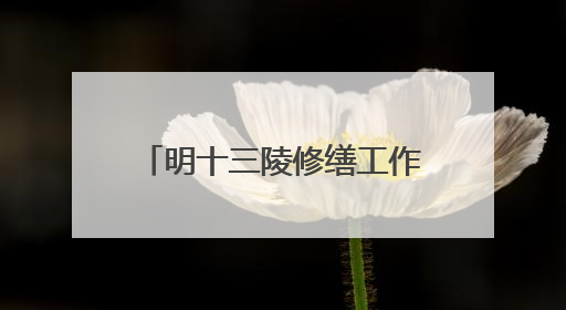 明十三陵修缮工作进行中 景陵修缮工程计划本月底完工