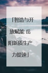 智造与开放赋能 岳阳新质生产力提速