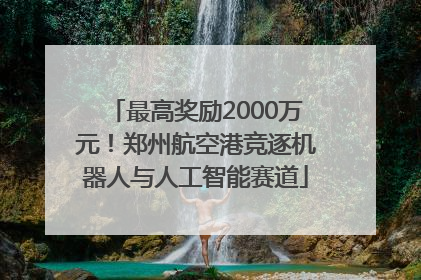 最高奖励2000万元！郑州航空港竞逐机器人与人工智能赛道