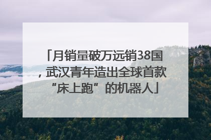 月销量破万远销38国，武汉青年造出全球首款“床上跑”的机器人