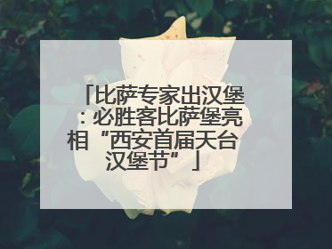 比萨专家出汉堡：必胜客比萨堡亮相“西安首届天台汉堡节”