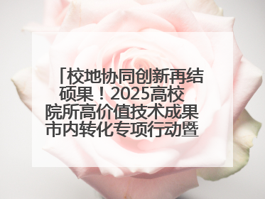 校地协同创新再结硕果！2025高校院所高价值技术成果市内转化专项行动暨技术成果项目路演对接会举办
