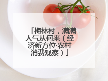 梅林村，满满人气从何来（经济新方位·农村消费观察）