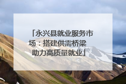 永兴县就业服务市场：搭建供需桥梁 助力高质量就业