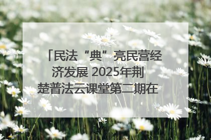 民法“典”亮民营经济发展 2025年荆楚普法云课堂第二期在武汉客厅开讲
