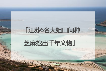 江苏6名大姐田间种芝麻挖出千年文物