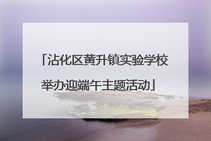沾化区黄升镇实验学校举办迎端午主题活动