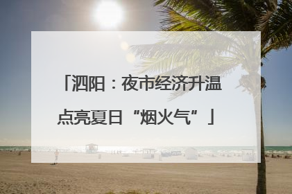泗阳：夜市经济升温 点亮夏日“烟火气”