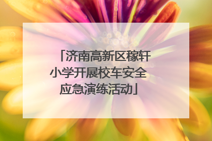 济南高新区稼轩小学开展校车安全应急演练活动