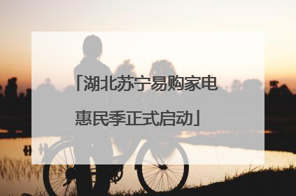 湖北苏宁易购家电惠民季正式启动