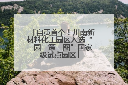 自贡首个！川南新材料化工园区入选“一园一策一图”国家级试点园区