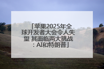 苹果2025年全球开发者大会令人失望 其面临两大挑战：AI和特朗普