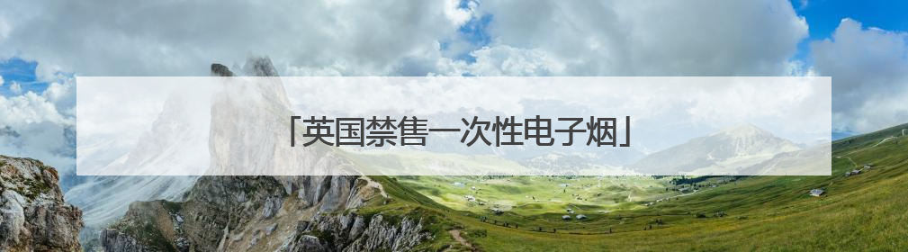 英国禁售一次性电子烟