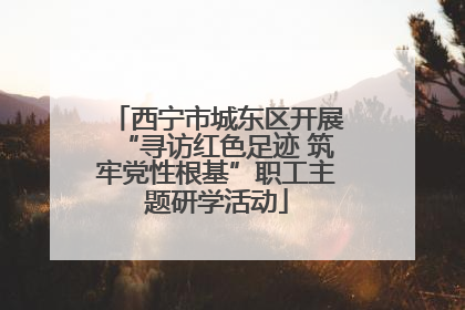 西宁市城东区开展“寻访红色足迹 筑牢党性根基”职工主题研学活动