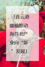 连云港赣榆推动海苔老产业向“新”发展