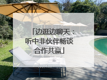 边逛边聊天：听中非伙伴畅谈合作共赢