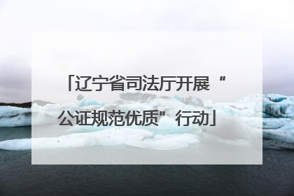 辽宁省司法厅开展“公证规范优质”行动