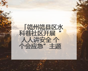 赣州赣县区水科巷社区开展“人人讲安全 个个会应急”主题宣传活动