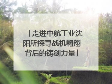 走进中航工业沈阳所探寻战机翱翔背后的铸剑力量