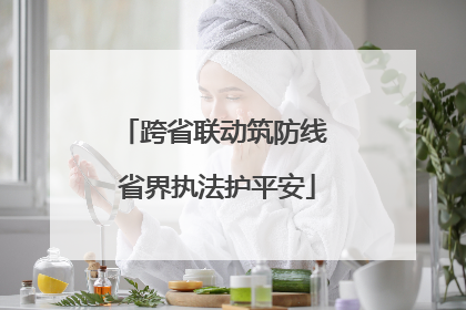 跨省联动筑防线 省界执法护平安