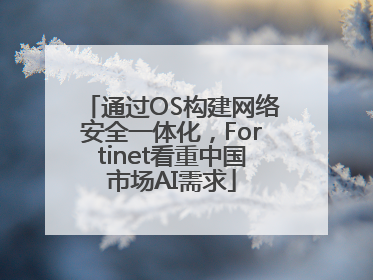 通过OS构建网络安全一体化，Fortinet看重中国市场AI需求