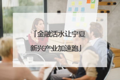 金融活水让宁夏新兴产业加速跑