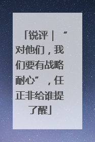 锐评｜“对他们，我们要有战略耐心”，任正非给谁提了醒