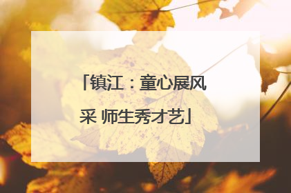 镇江：童心展风采 师生秀才艺