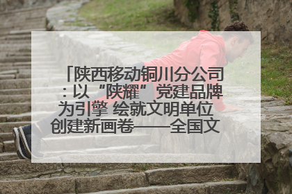陕西移动铜川分公司：以“陕耀”党建品牌为引擎 绘就文明单位创建新画卷——全国文明单位创建纪实