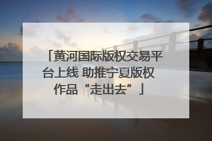黄河国际版权交易平台上线 助推宁夏版权作品“走出去”