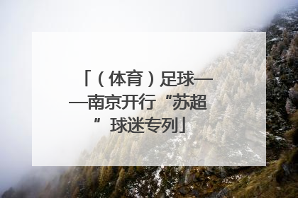 （体育）足球——南京开行“苏超”球迷专列