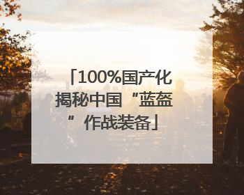 100%国产化 揭秘中国“蓝盔”作战装备