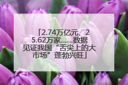 2.74万亿元、25.62万家……数据见证我国“舌尖上的大市场”蓬勃兴旺