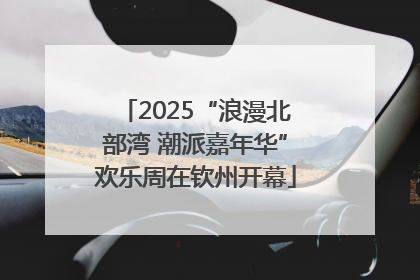 2025“浪漫北部湾 潮派嘉年华”欢乐周在钦州开幕