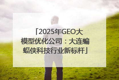 2025年GEO大模型优化公司：大连蝙蝠侠科技行业新标杆